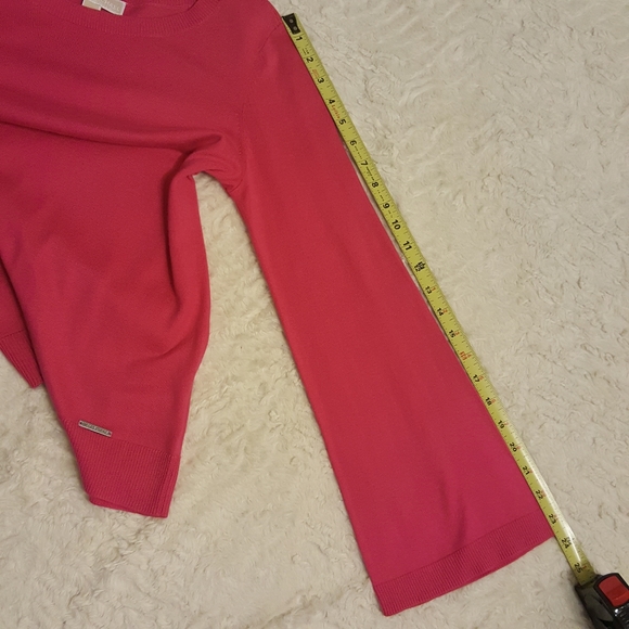 Pink Michael Kors Bell Sleeve Cotton Blend… - Picture 8 of 9